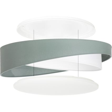 BRILAGI - Plafonieră LED reglabilă VELVET TWIST LED/36W/230V 3000-6000K Ø 65 cm Wi-Fi Tuya Beacon verde/alb + telecomandă
