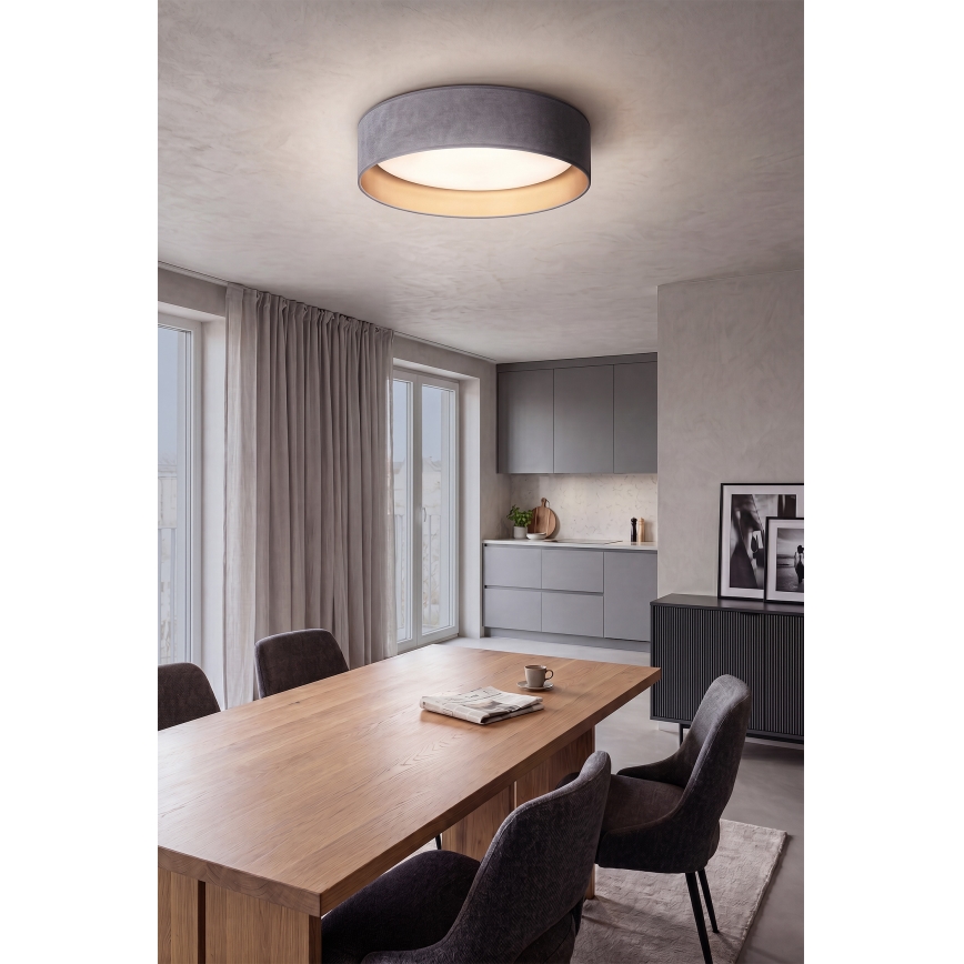 Brilagi - Plafonieră LED dimabilă VELVET SMARTIX STARS LED/36W/230V 3000-6000K Ø 55 cm gri/auriu Wi‑Fi Tuya Beacon + telecomandă