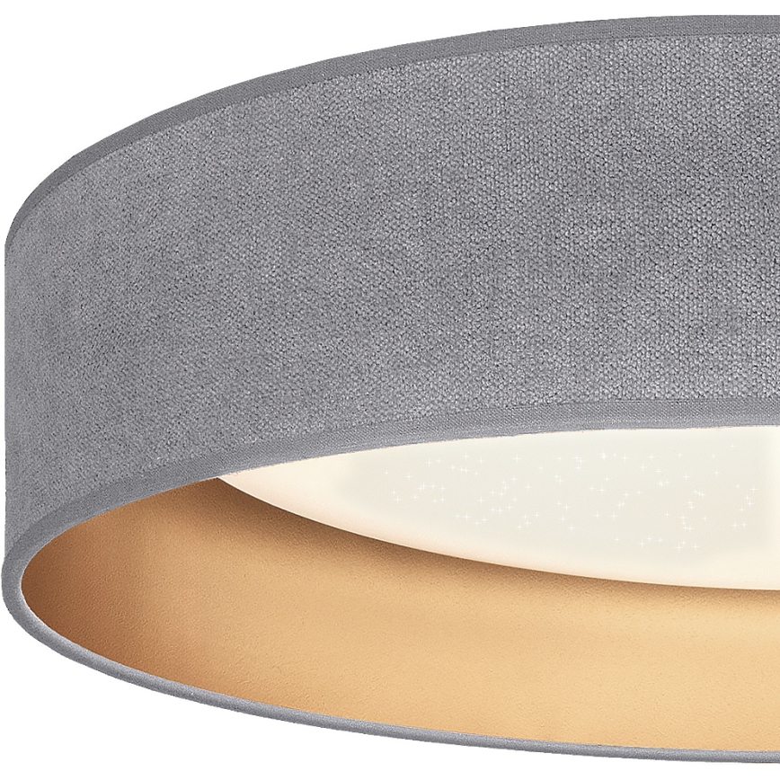 Brilagi - Plafonieră LED dimabilă VELVET SMARTIX STARS LED/36W/230V 3000-6000K Ø 55 cm gri/auriu Wi‑Fi Tuya Beacon + telecomandă