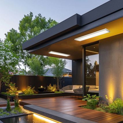 Brilagi - Plafonieră LED reglabilă pentru baie FRAME SMART LED/50W/230V 120x30 cm 3000-6000K IP44 argintie + telecomandă