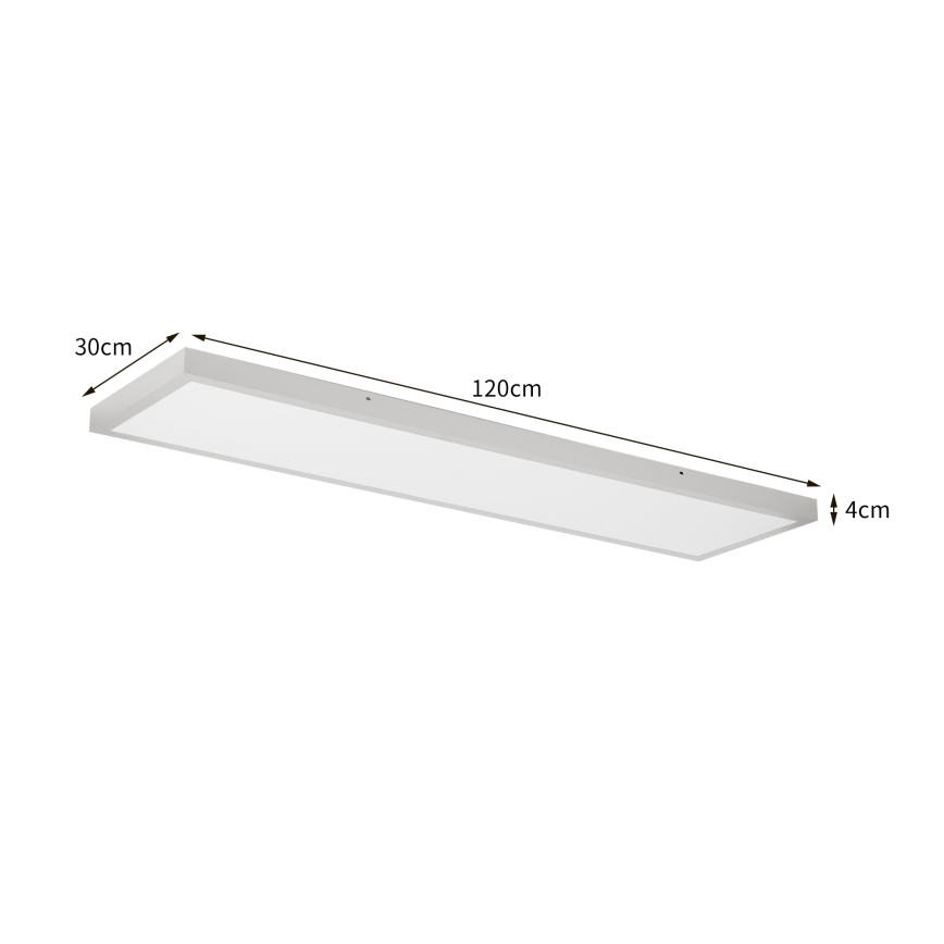 Brilagi - Plafonieră LED reglabilă pentru baie FRAME SMART LED/50W/230V 120x30 cm 3000-6000K IP44 argintie + telecomandă