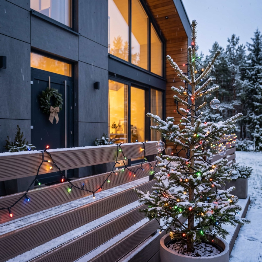 BRILAGI - LED Ghirlandă de Crăciun pentru exterior 100xLED/8 funcții 13 m IP44 multicolor