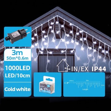 BRILAGI - LED ghirlandă de exterior pentru Crăciun 1000xLED/9W/230V 53m IP44 alb rece