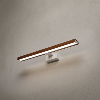 Brilagi - Iluminare LED pentru oglindă de baie 3 în 1 WOODY MIRROR LED/12W/230V 60 cm IP44 alb/stejar cireș