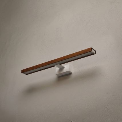 Brilagi - Iluminare LED pentru oglindă de baie 3 în 1 WOODY MIRROR LED/12W/230V 60 cm IP44 alb/stejar cireș