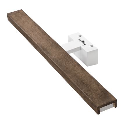 Brilagi - Iluminare LED pentru oglindă de baie 3în1 WOODY MIRROR 3în1 LED/12W/230V 60 cm IP44 alb/stejar-nuc