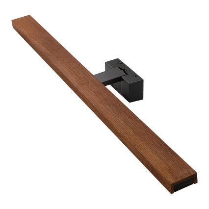 BRILAGI - Iluminare LED pentru oglindă de baie 3-în-1 WOODY MIRROR LED/15W/230V 80 cm IP44 negru/stejar cireș
