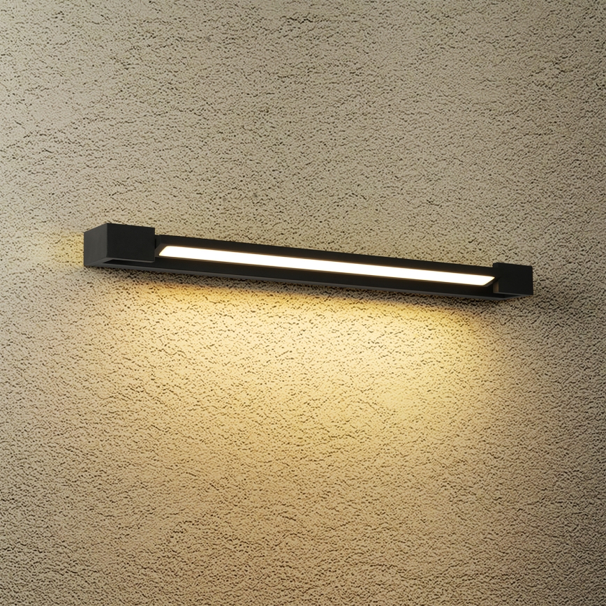 Brilagi - Iluminare LED pentru oglindă de baie AQUA LINE, 18W, 230V, 60 cm, IP44, negru, CRI 90