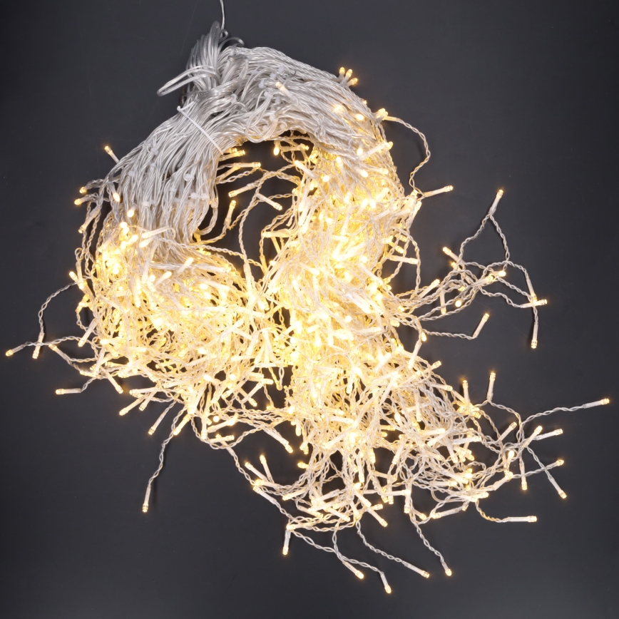 BRILAGI - Instalație luminoasă LED de exterior pentru Crăciun, 720 LED/8 funcții, 24 m, IP44, alb cald, țurțuri