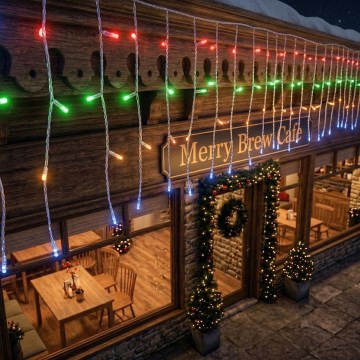 BRILAGI - LED instalație luminoasă de Crăciun pentru exterior 400xLED/6W/8 funcții 23x0,4m IP44 multicolor