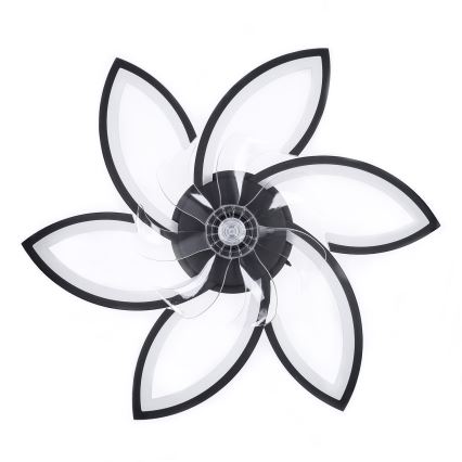 Brilagi - Plafonier LED cu ventilator, reglabil, LED/50W/230V 3000-6500K negru + telecomandă