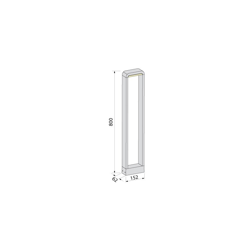 BRILAGI - LED Lampă de exterior BARI LED/10W/230V 4000K IP65 80 cm antracit