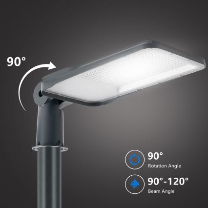 Brilagi - Lampă stradală LED de exterior cu stâlp de 4 m și articulație URBANLIGHT LED/200W/230V, antracit, IP65