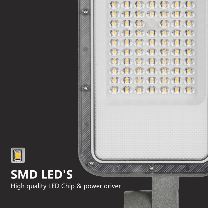 Brilagi - Lampă stradală LED de exterior, cu stâlp și articulație, 3 m, URBANLIGHT LED/100W/230V, gri, IP65