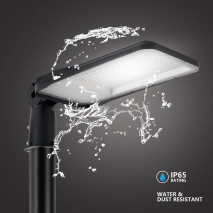Brilagi - Lampă stradală LED de exterior URBANLIGHT, cu stâlp de 5 m și articulație, LED/200W/230V, negru, IP65
