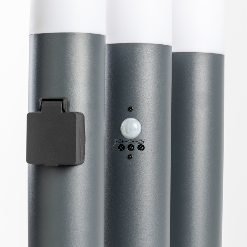 BRILAGI - Lampă LED dimmabilă de exterior ELIA 1xE27/6W/230V 2700-6500K IP44 Wi-Fi 50 cm antracit