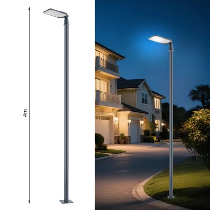Brilagi - Lampă stradală LED de exterior cu stâlp și articulație de 4 m URBANLIGHT LED/100W/230V antracit IP65