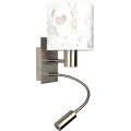 Brilagi - LED Lampă de perete flexibilă pentru copii BOBO 1xE27/25W/230V + LED/3W crom mat/alb/iepurași