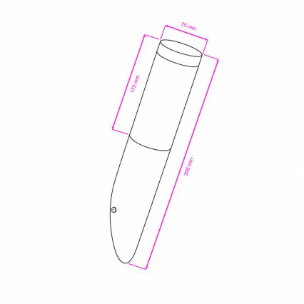 BRILAGI - Lampă LED de perete pentru exterior ELIA, reglabilă, 1xE27/6W/230V, 2700-6500K, IP44, crom mat