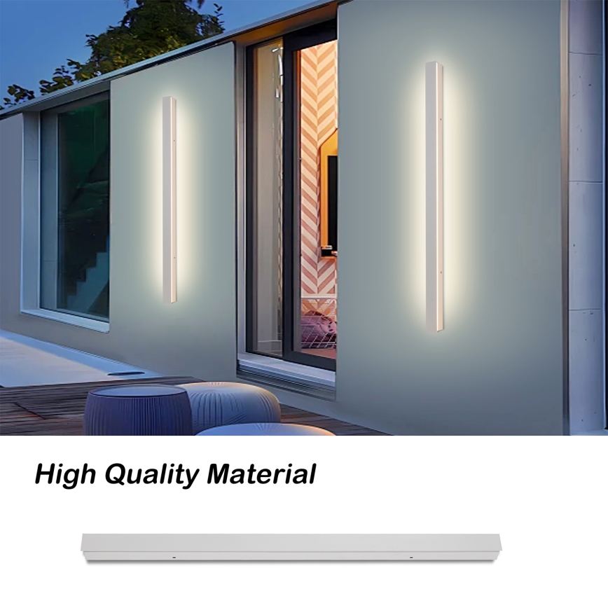 Brilagi - Aplică LED de exterior LINEAR, 22W, 230V, 3000K, IP65, 100 cm, albă, CRI 90