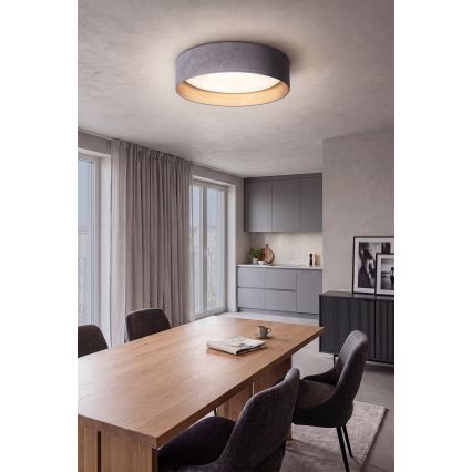 Brilagi - Plafonieră LED dimabilă VELVET SMART VARI LED/24W/230V 3000-6500K Ø 45 cm gri/auriu + cu telecomandă