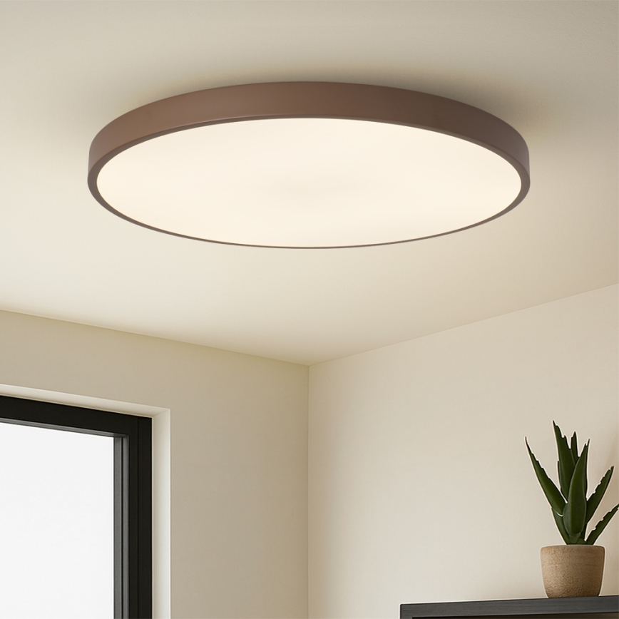 Brilagi - Lampă LED reglabilă POOL SMART, 128 W, 230 V, Ø 100 cm, 3000–6000 K, Wi‑Fi Tuya + telecomandă, maro