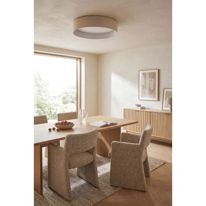 Brilagi - Plafonieră LED dimmabilă VELVET SMARTIX STARS LED/24W/230V 3000-6000K Ø 45 cm cremă Wi-Fi Tuya Beacon + telecomandă