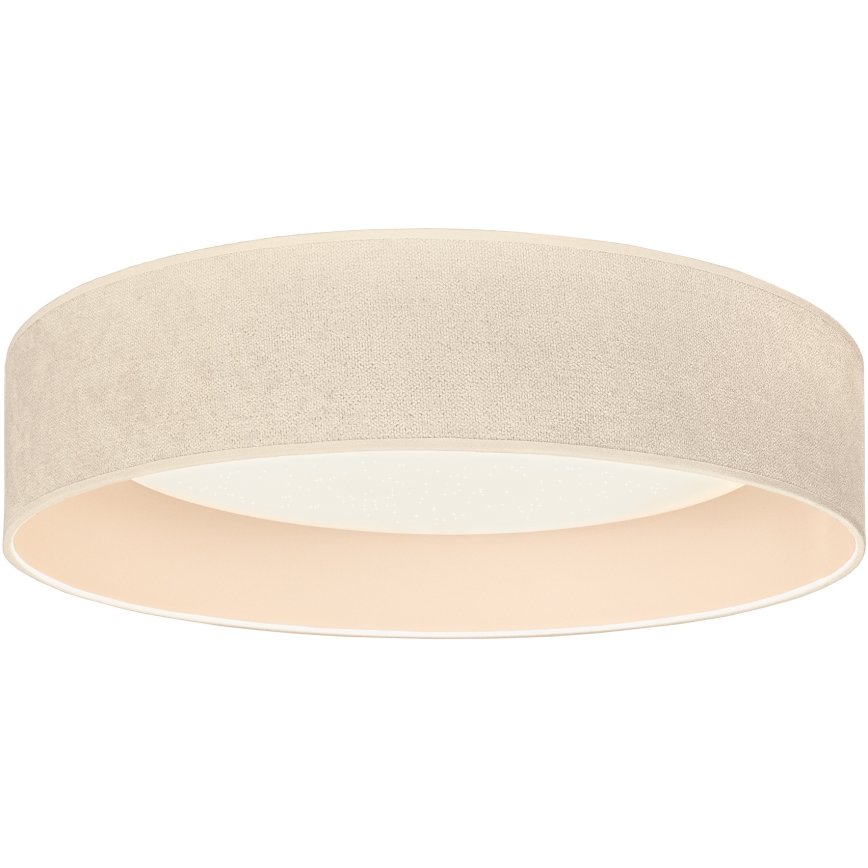 Brilagi - Plafonieră LED dimmabilă VELVET SMARTIX STARS LED/24W/230V 3000-6000K Ø 45 cm cremă Wi-Fi Tuya Beacon + telecomandă
