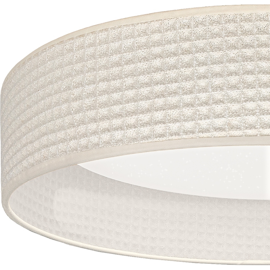 Brilagi - Plafonieră LED dimabilă VELVET SMARTIX STARS LED/36W/230V 3000-6000K Ø 55 cm crem Wi‑Fi Tuya Beacon + telecomandă
