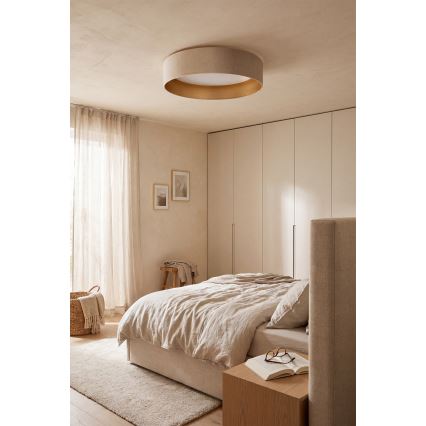 Brilagi - Plafonier LED dimabil VELVET SMART VARI LED/24W/230V 3000-6500K Ø 45 cm crem/auriu + telecomandă