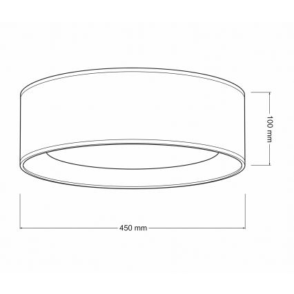 Brilagi - Plafonier LED dimabil VELVET SMART VARI LED/24W/230V 3000-6500K Ø 45 cm crem/auriu + telecomandă