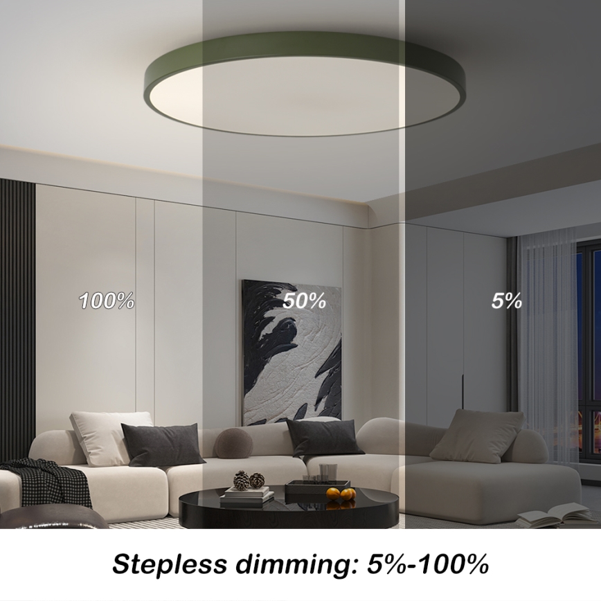 Brilagi - Corp de iluminat LED reglabil POOL SMART/128W/230V Ø 100 cm 3000-6000K Wi-Fi Tuya + telecomandă verde