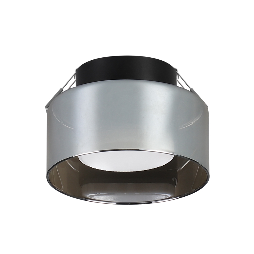 Brilagi - Corp de iluminat încastrat LED RGB+CCT dimabil AURA LUX 1xGX53/14W/230V 2700-6500K Wi-Fi Tuya negru/fumuriu