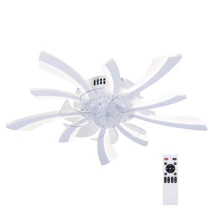 Brilagi - Plafonier LED cu ventilator, reglabil, LED/50W/230V 3000-6500K alb + telecomandă