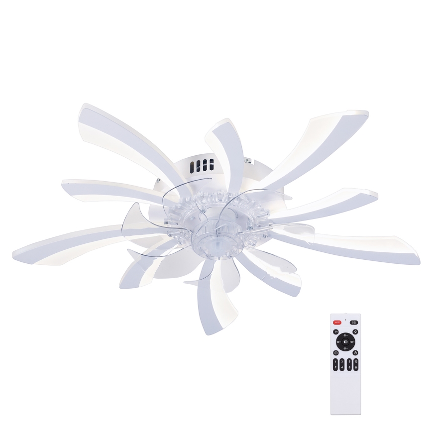 Brilagi - Plafonier LED cu ventilator, reglabil, LED/50W/230V 3000-6500K alb + telecomandă