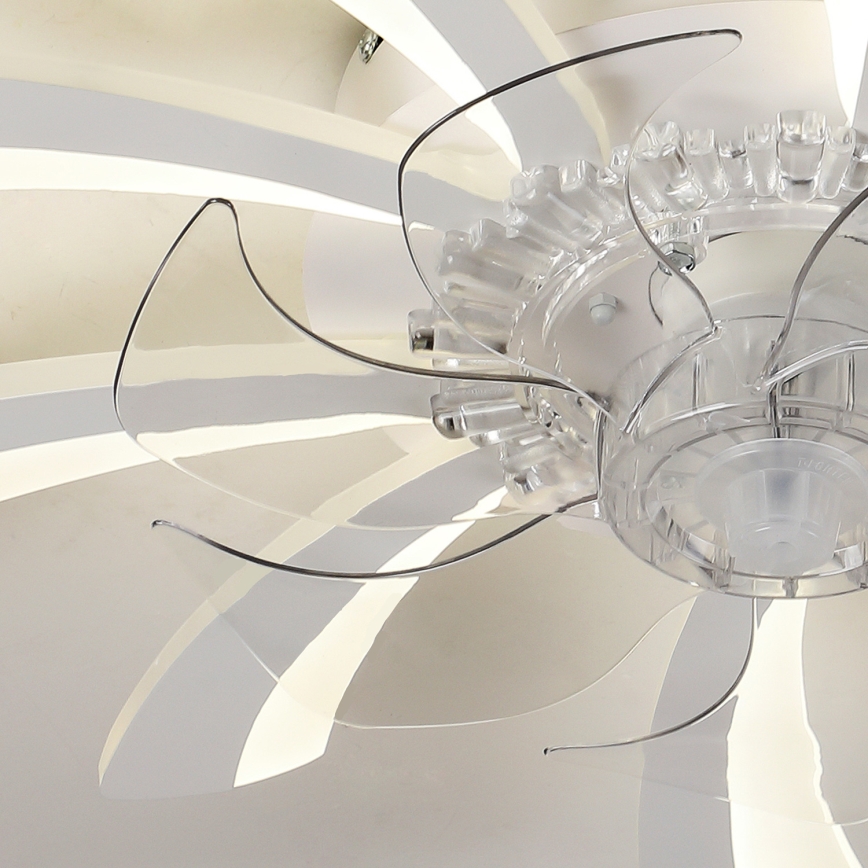 Brilagi - Plafonier LED cu ventilator, reglabil, LED/50W/230V 3000-6500K alb + telecomandă