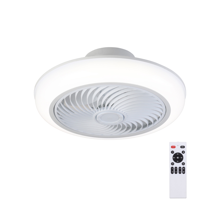 Brilagi - Plafonier LED cu ventilator, reglabil, LED/30W/230V 3000-6500K alb + telecomandă