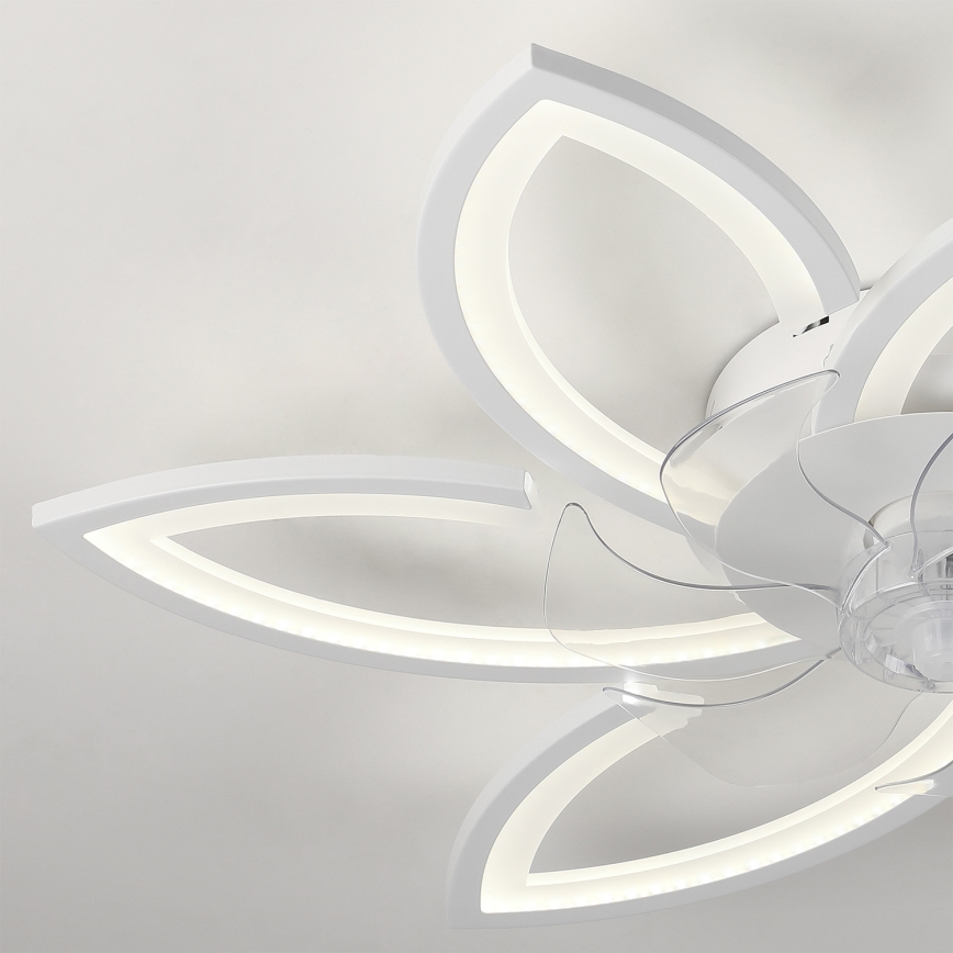 Brilagi - Plafonier LED cu ventilator, reglabil, LED/50W/230V 3000-6500K alb + telecomandă