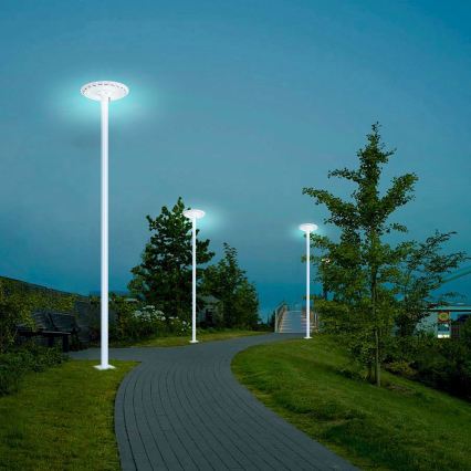 Brilagi - Lampă stradală LED de exterior cu stâlp de 3 m URBANSPARK LED/120W/230V, albă, IP65