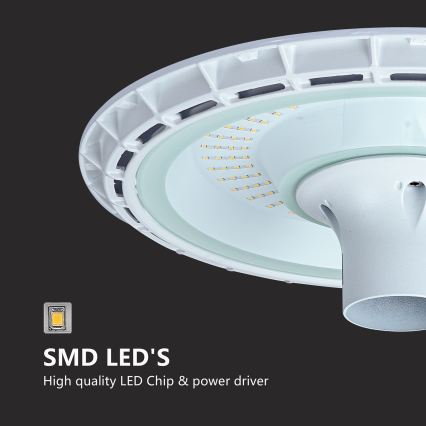 Brilagi - Lampă stradală LED de exterior cu stâlp de 3 m URBANSPARK LED/120W/230V, albă, IP65