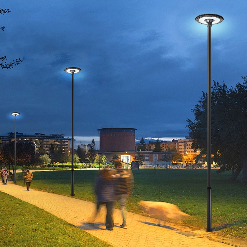 Brilagi - Lampă stradală LED de exterior cu stâlp de 5 m URBANSPARK LED/120W/230V, negru, IP65