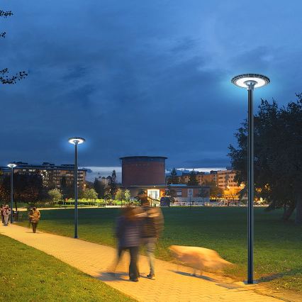 Brilagi - Lampă stradală LED pentru exterior cu stâlp de 4 m URBANSPARK LED/120W/230V antracit IP65