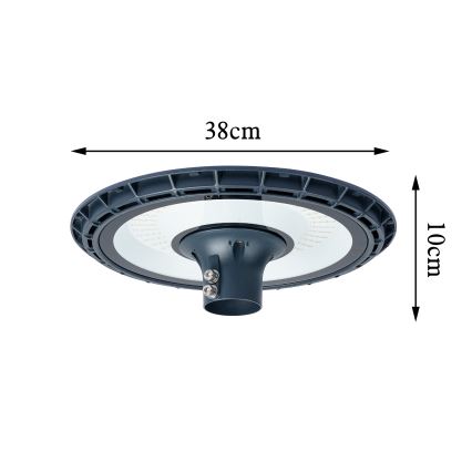 Brilagi - Lampă stradală LED pentru exterior cu stâlp de 4 m URBANSPARK LED/120W/230V antracit IP65