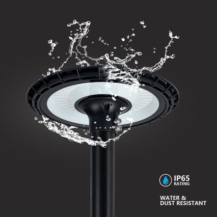 Brilagi - Lampă stradală LED de exterior cu stâlp de 3 m URBANSPARK LED/60W/230V neagră IP65