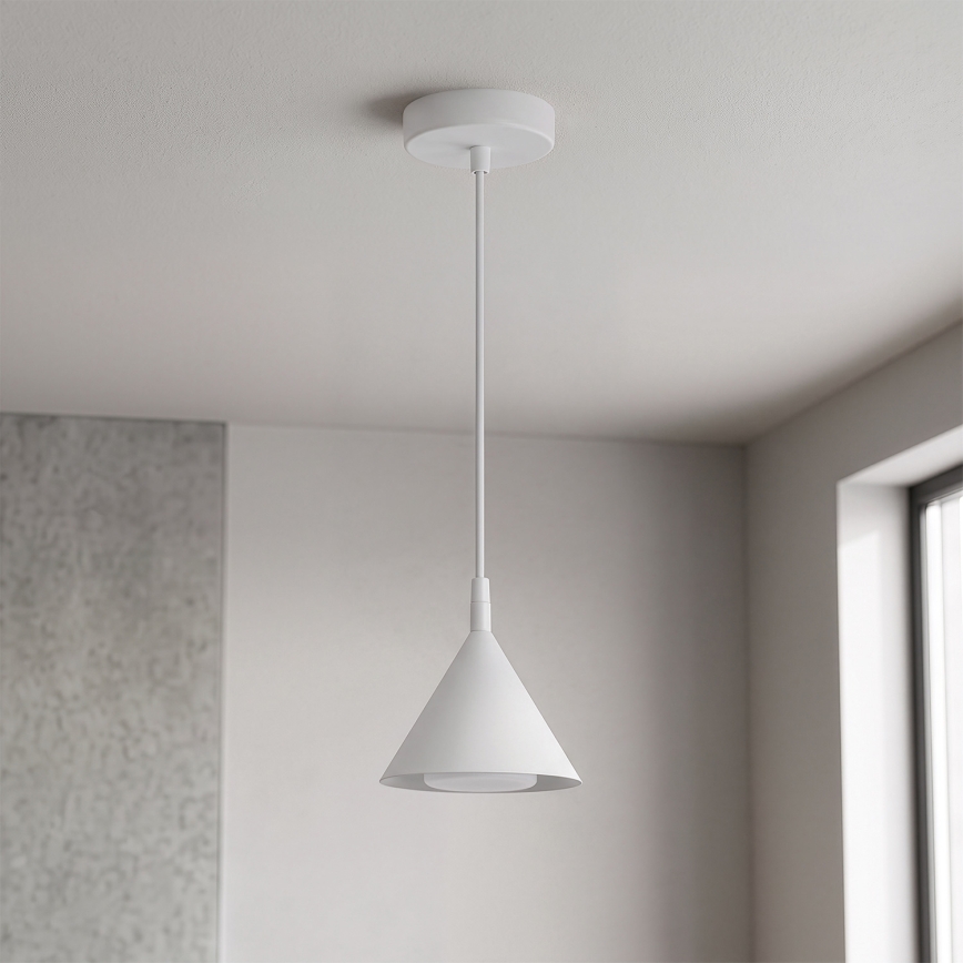 BRILAGI - LED Lampă suspendată pe cablu CONE SINGLE 1xGX53/15W/230V albă