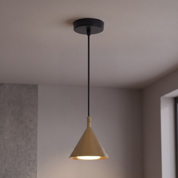 BRILAGI - LED Lampă suspendată pe cablu CONE SINGLE 1xGX53/15W/230V aurie