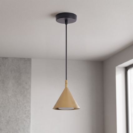 BRILAGI - LED Lampă suspendată pe cablu CONE SINGLE 1xGX53/15W/230V aurie