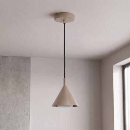 BRILAGI - LED Lampă suspendată pe cablu CONE SINGLE 1xGX53/15W/230V bej