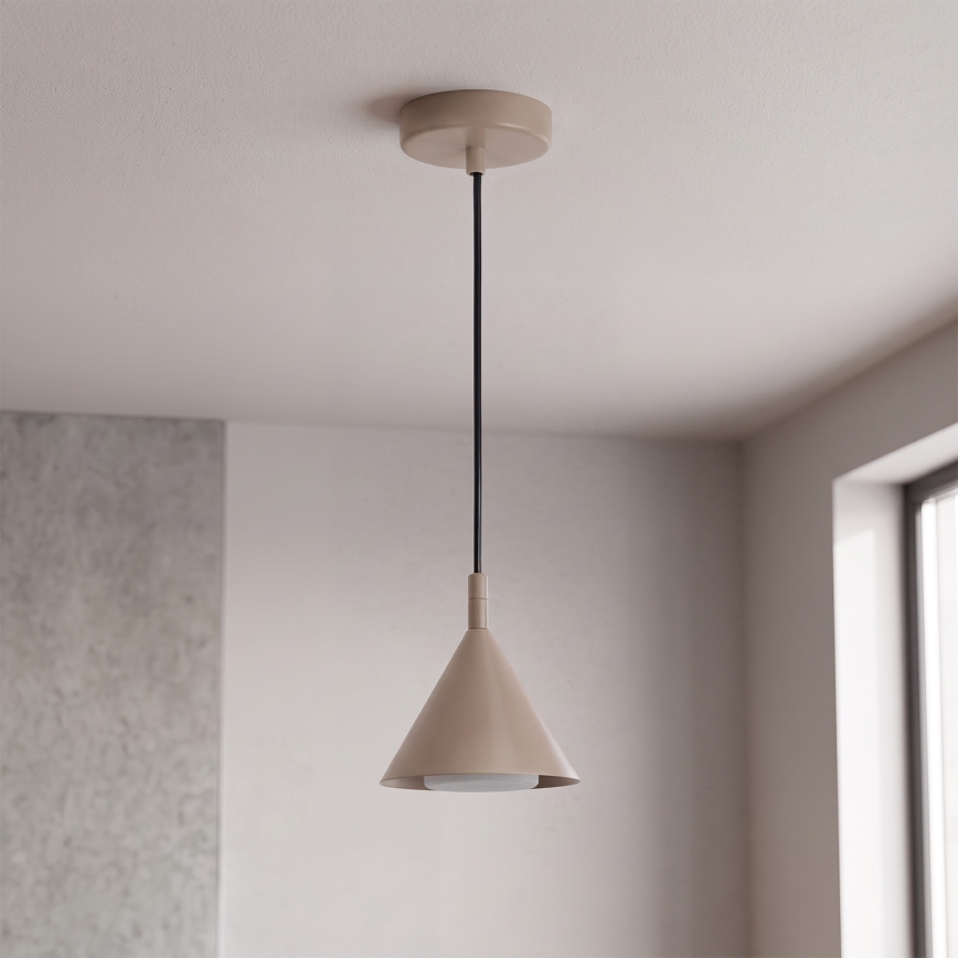 BRILAGI - LED Lampă suspendată pe cablu CONE SINGLE 1xGX53/15W/230V bej