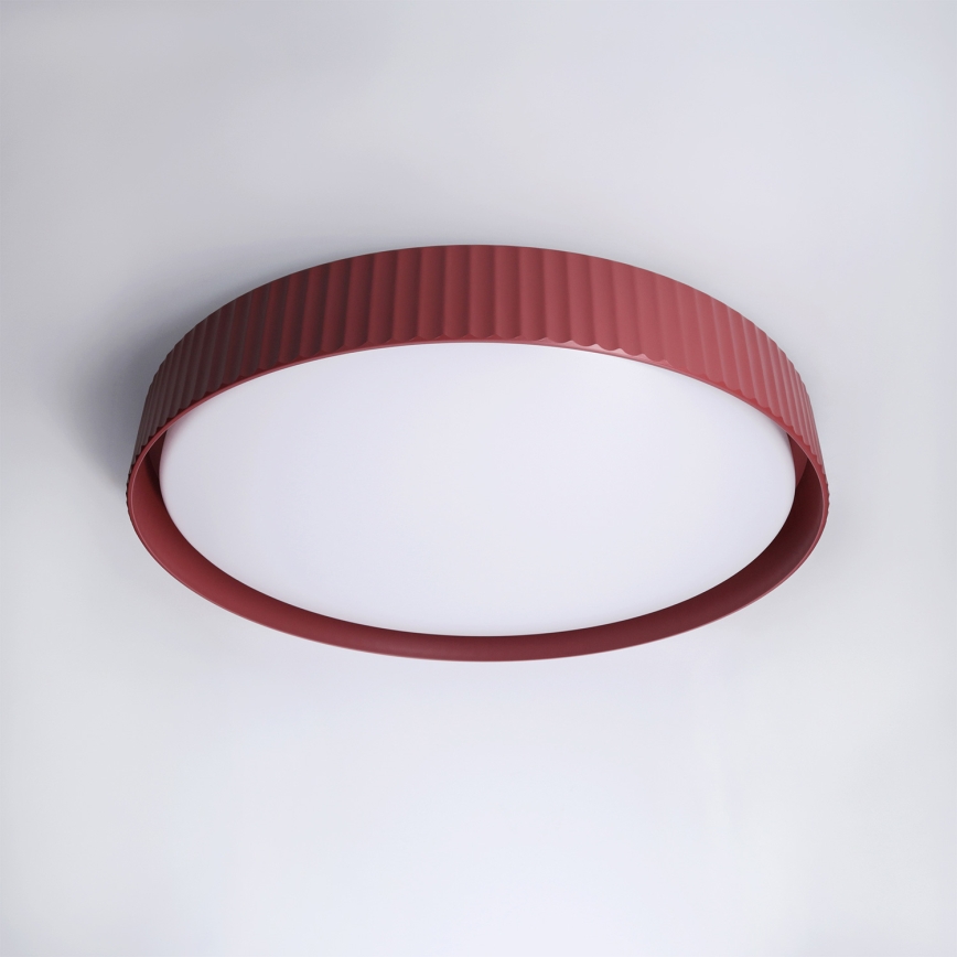 Brilagi - Plafonier LED dimabil LUCIA LED/60W/230V 3000-6500K Ø 59 cm roșu + telecomandă